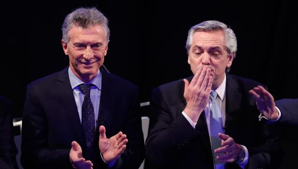 Mauricio Macri y Alberto Fernández se disputan el poder en Argentina. (Efe)