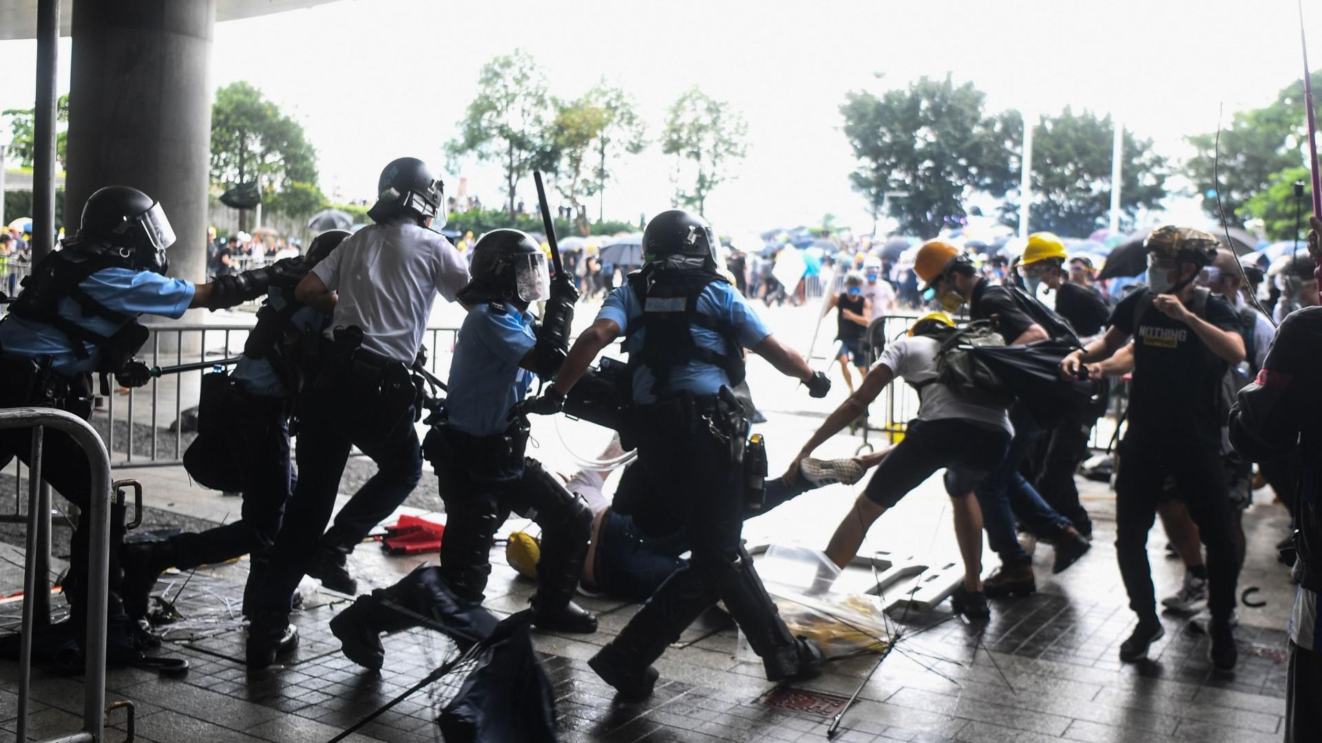 Protestas en Hong Kong.