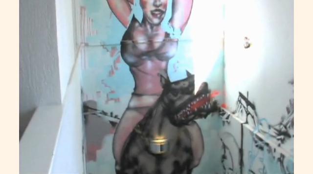 La oficina de Facebook también era conocida por tener un arte graffiti algo subido de tono en sus paredes.