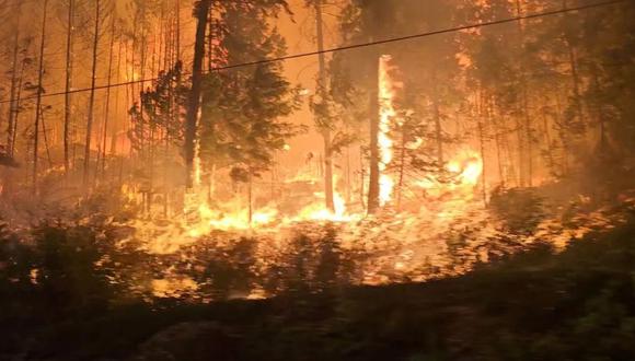 Los incendios se propagan por la región de la Columbia británica (Foto: Reuters)