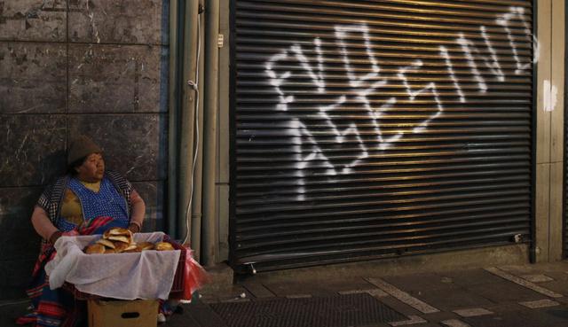 El centro de La Paz fue el escenario de los enfrentamientos en una zona cercana a la sede del gobierno de Bolivia. (Foto: AP)
