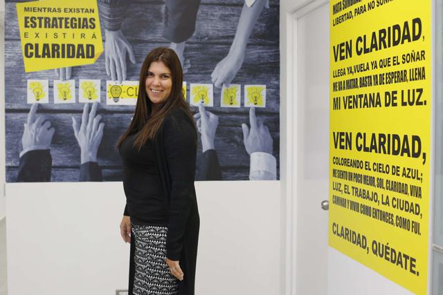 Ximena Vega Amat y León, gerente general de la boutique Claridad. (Foto: USI)