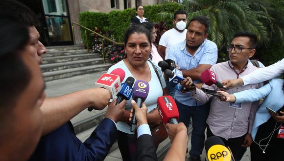 La sobrina de Pedro Castillo declaró tras la reunión con la CIDH. Foto: GEC