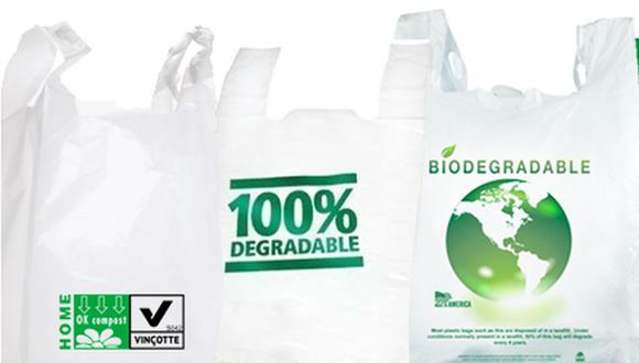 Indecopi, tras consultas al Minam y a supermercados como Wong, Plaza Vea y Tottus, resolvió que las bolsas biodegradables que venden a sus clientes sí cumplirían las Normas Técnicas. (Foto: Embutidos Luis Gil)