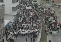 Ciudadanos de Pachacámac marchan al Congreso para exigir estado de emergencia