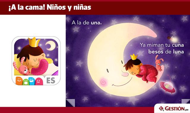 Con esta aplicación los más peques de la casa tendrán una experiencia única a la hora de dormir. ¡A la cama! Niños y niñas es un cuento interactivo que incluye música relajante y excelente ilustraciones para que los niños vivan el ritual del sueño como un
