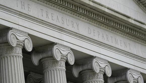 Sede del Departamento del Tesoro de Estados Unidos en Washington, el 4 de mayo de 2021. (Foto AP/Patrick Semansky, archivo).