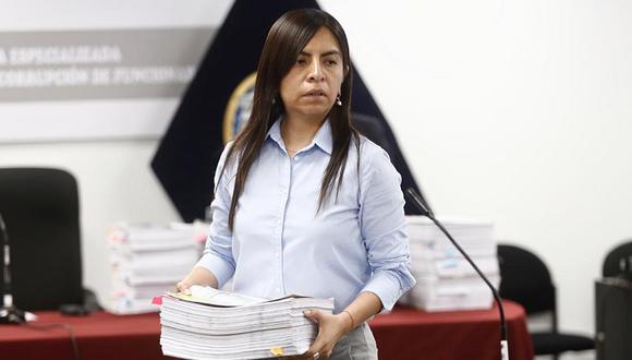 Giulliana Loza, abogada de Keiko Fujimori, dijo que José Domingo Pérez busca inmiscuirse en el proceso electoral. (Foto: Joel Alonzo)