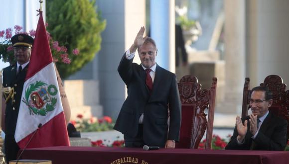 Jorge Muñoz Wells juró hoy como nuevo alcalde de Lima para el periodo 2019-2022 (Foto: Hugo Pérez)