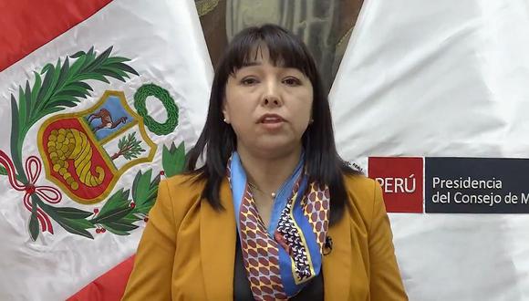 Mirtha Vásquez pide al Congreso reflexionar sobre el equilibrio de poderes. (PCM)