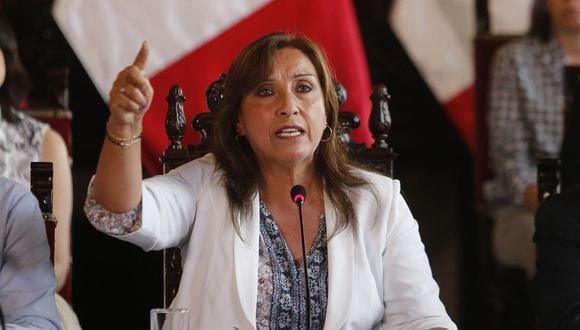Dina Boluarte se pronunció sobre el panorama de crisis política en el país tras el golpe de Estado de Pedro Castillo . (Foto: GEC)