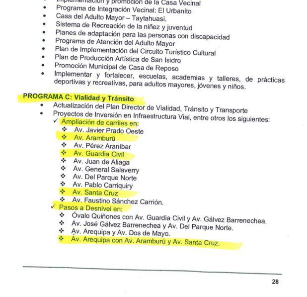 Documento de municipio de San Isidro.