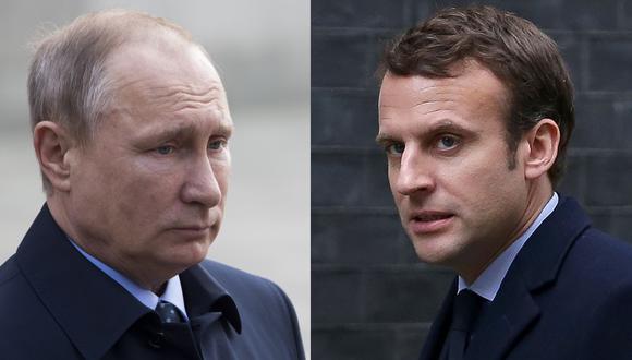 La discusión telefónica entre ambos líderes, a petición de Macron, es la cuarta desde el inicio de la ofensiva rusa en Ucrania el 24 de febrero. (Reuters / AFP).
