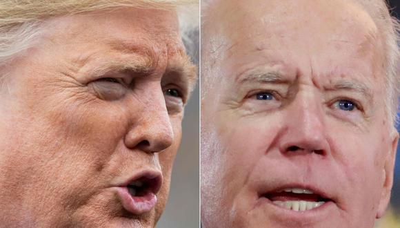Esta combinación de fotos de archivo muestra a Donald Trump y Joe Biden. Las elecciones se darán en Estados Unidos el próximo 3 de noviembre. (AFP / Saúl Loeb - Ronda Churchill).