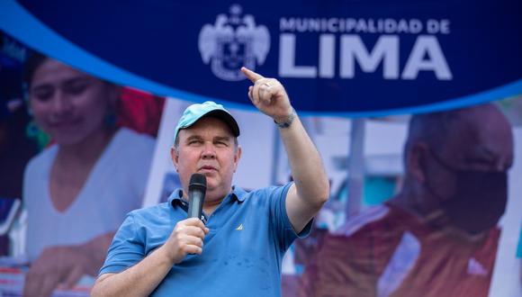 Rafael López Aliaga se pronunció sobre el anuncio que hizo de declarar como zona intangible al Centro de Lima. Foto. MML