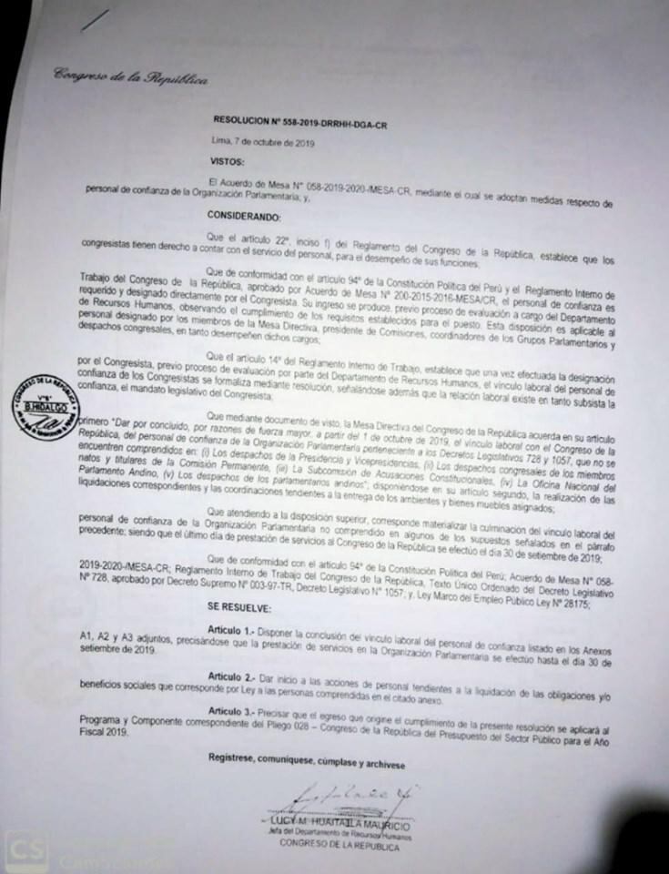 (Documento: Gestión)