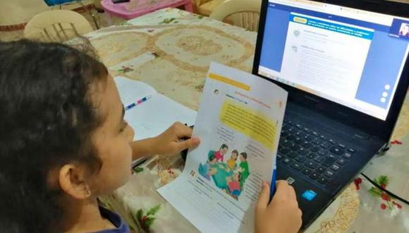 El INEI registra mayor asistencia de niñas y niños, de 6 a 11 años de edad, a clases virtuales de educación primaria. (Foto: GEC)
