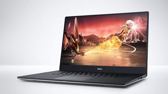 XPS 13 de la estadounidense Dell. La textura de fibra de carbono alrededor del teclado es muy agradable.