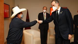 Rey de España Felipe VI se reunió con el presidente electo Pedro Castillo en San Borja