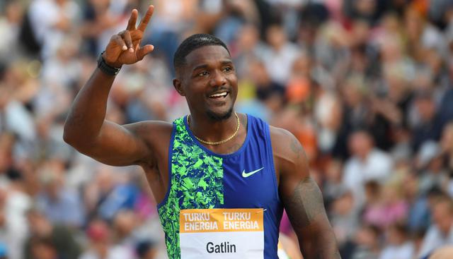 Foto 1 | Se prevé que Justin Gatlin esté en los 4x100 metros. El velocista de 37 años es el actual campeón mundial de los 100 metros planos, título obtenido en Londres 2017.