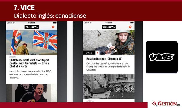 Vice es una revista que se difunde por internet y otros medios y que combina las últimas noticias internacionales con artículos informales, artes gráficas, vídeo y mucho más. El sitio web tiene un diseño moderno y limpio por el cual es muy fácil y entrete