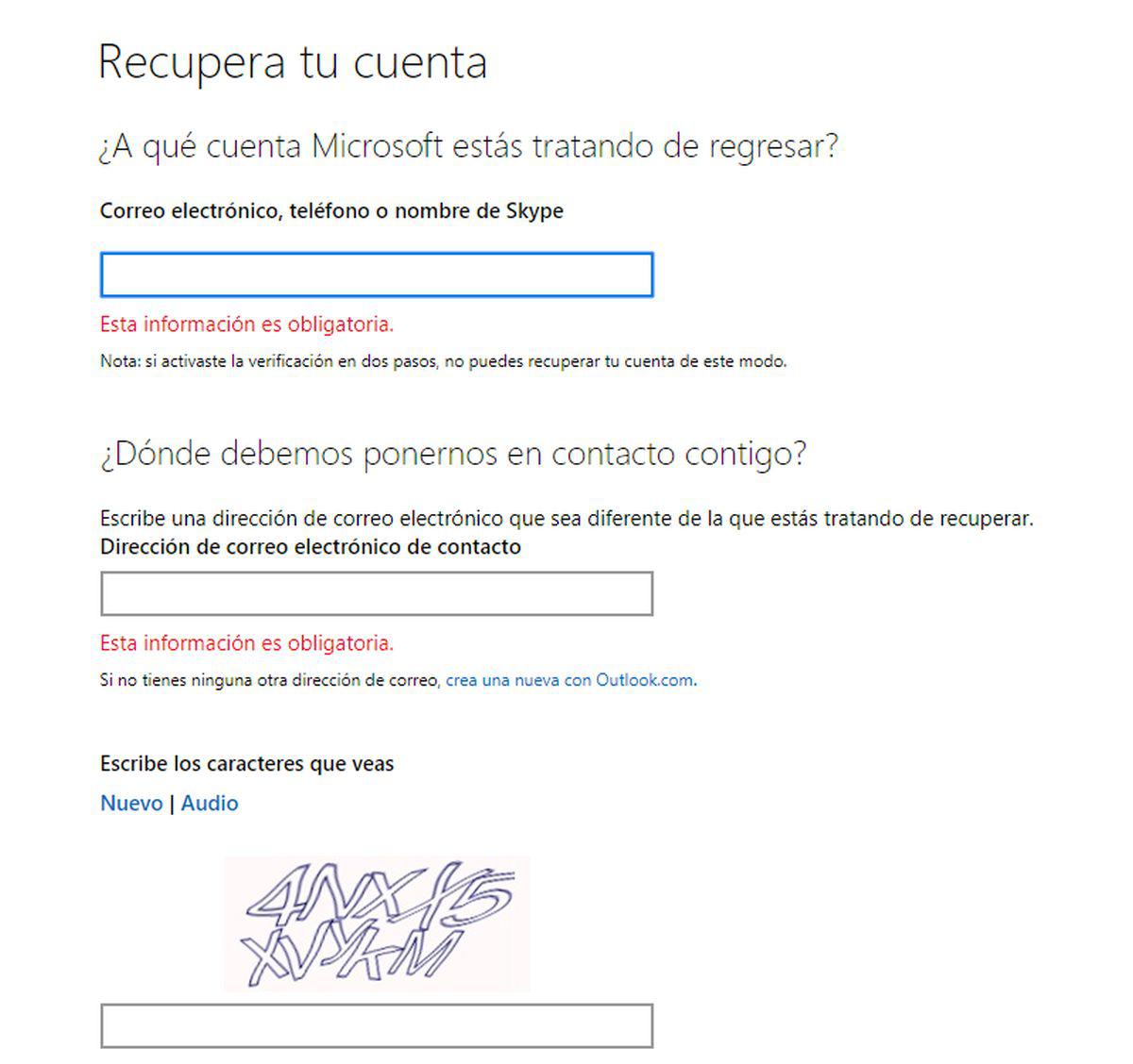 Es fácil recuperar una cuenta en Outlook. Solo sigue los pasos. (Foto: Outlook)