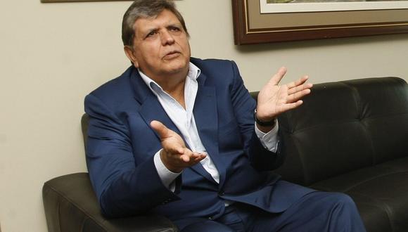Alan García cuestionó que el fiscal José Domingo Pérez haya solicitado impedimento de salida del país luego de suspender un interrogatorio. (Foto: USI)