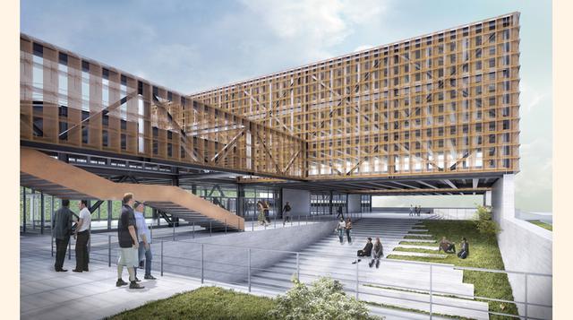 Concytec  convocó un concurso para diseñar su nuevo local, donde pedía un diseño que cumpla con el ahorro de energía, el uso de nuevas tecnologías, el bajo costo de mantenimiento y la priorización de la ventilación e iluminación natural, así como el uso d