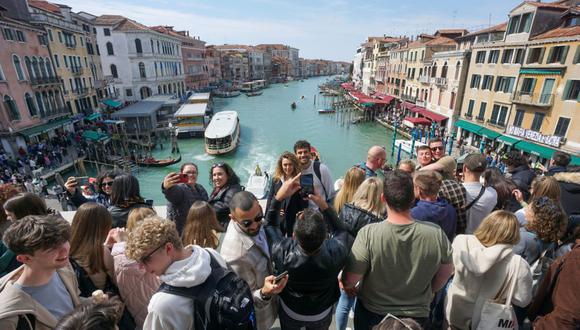 El turismo en el área de Venecia se disparó en el primer trimestre de este año con cerca de 2.5 millones de visitantes. (Foto: Bloomberg)