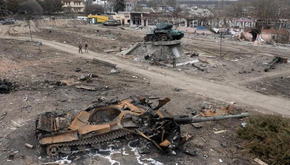 El ataque ruso causó muchas bajas civiles y dañó la infraestructura, pero no acabó con la resistencia ucraniana. (Foto: AP/Efrem Lukatsky).