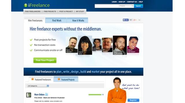 iFreelance, Esta plataforma tiene capacidad para algunos de los sospechosos habituales del mundo freelance (escritores, editores, codificadores, etc.), pero también cuenta con los vendedores independientes también. A diferencia de otros sitios,  iFreelanc