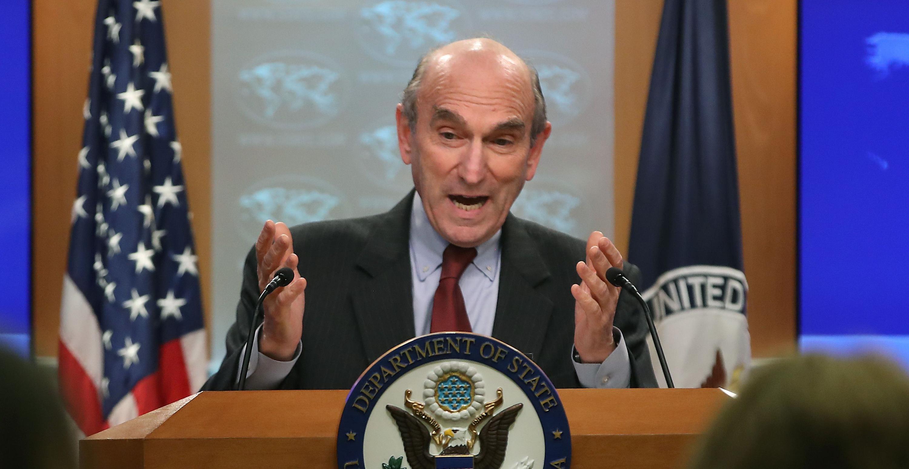 El representante especial de Estados Unidos para Venezuela, Elliott Abrams. (AFP).
