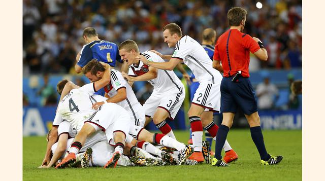 Jugadores Alemania celebran despues del gol. (Foto: Reuters)