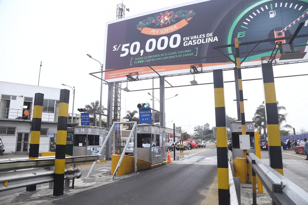 Cobro de peaje suspendido en Av Separadora Industrial