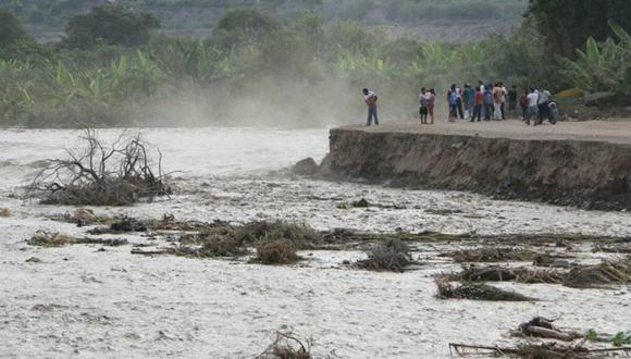 Río Mala se desbordó y afectó hectáreas de cultivo del distrito de Santa Cruz de Flores, en Cañete. (Foto: Andina)