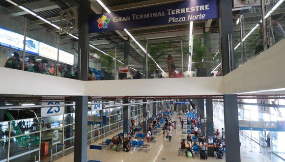 Terminal terrestre de Plaza Norte será punto de vacunación contra el COVID-19 este fin de semana. FOTO: LINO CHIPANA / EL COMERCIO