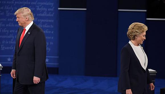 Donald Trump y Hillary Clinton. (Foto: AFP)