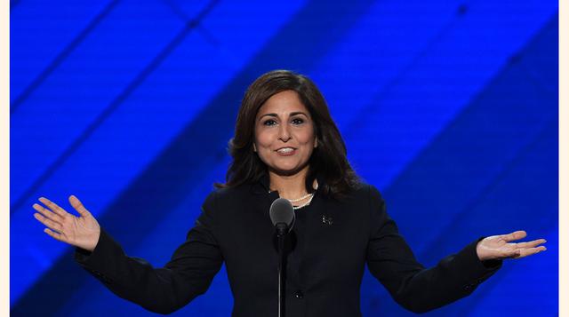 La política: Neera Tanden, de 46 años, es presidenta del centro de reflexión de izquierda Center for American Progress. Transmite sus consejos en un tono sereno y es miembro del equipo que prepara la eventual transición política. (Foto: AFP)