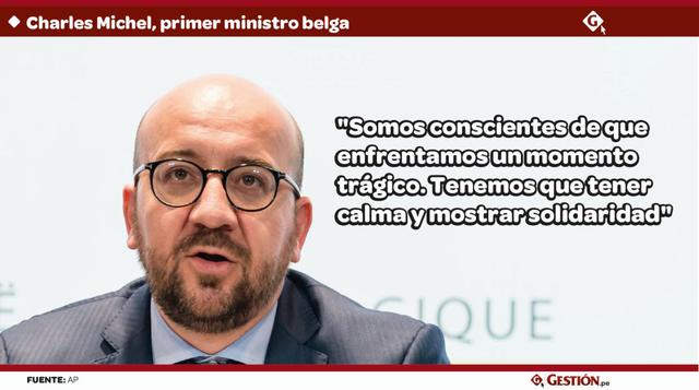 "Somos conscientes de que enfrentamos un momento trágico. Tenemos que tener calma y mostrar solidaridad" — Charles Michel, primer ministro belga. (Foto: AP)