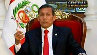 Ollanta Humala sobre ley juvenil: "No coordinamos normas con el sector empresarial"