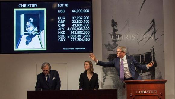 La casa Christie's subastó en Nueva York "Study for Portrait" de Francis Bacon por US$ 49.8 millones. (Foto: Christie's)