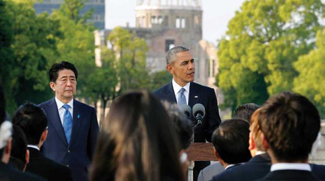 27 de mayo: Japón/EE.UU. – Barack Obama aboga por un mundo sin armas nucleares en una visita histórica a Hiroshima. (Foto: Reuters)