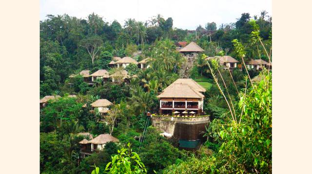 Hanging Gardens Ubud, Bali. El resort se encuentra en medio de una isla perteneciente a Indonesia. Cuenta con bungalows de diferentes tamaños ideales para unas vacaciones exóticas. (Foto: Forbes)