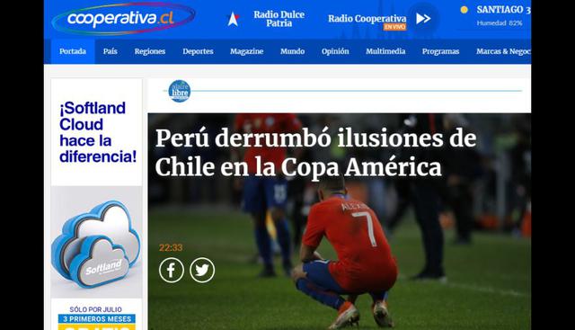 Así informó la prensa mundial tras la victoria de Perú sobre Chile y clasificación a la final de la Copa América 2019.
