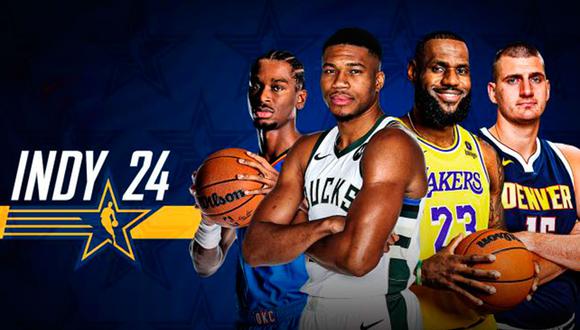 La NBA All-Star Game 2024 se realizará desde el 16 al 18 de febrero en Indianapolis, Estados Unidos. Conoce qué canales TV transmitirán el evento. (Foto: NBA)
