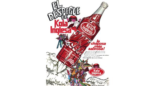 Kola Inglesa es una de las gaseosas más antiguas que tiene nuestro país. La chaposa más sabrosa apareció en 1912. Hace un tiempo la compró la conocida firma internacional Fanta. (Foto: arkivperu.com)