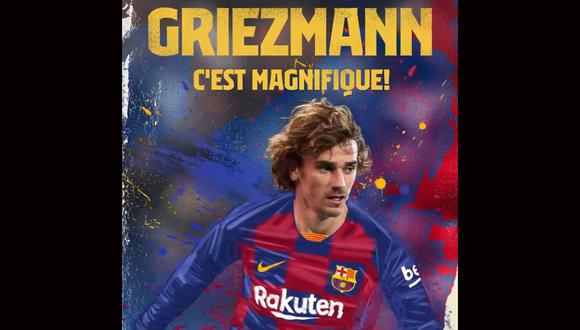 Antoine Griezmann fue anunciado de manera oficial por el Barcelona. (Foto: captura Twitter)