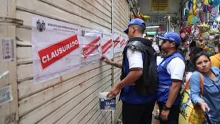 MML clausura cinco locales en mercado central donde se vendían productos tóxicos en Halloween