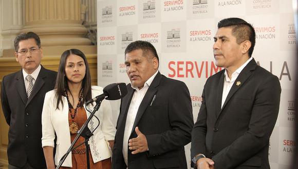 Los congresistas que renunciaron a Perú Libre presentaron medidas legales para reconocer su nueva bancada. (Foto: GEC)