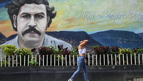 Un mural dedicado al capo del narcotráfico Pablo Escobar, fotografiado en Medellín, Colombia. AFP/Archivos